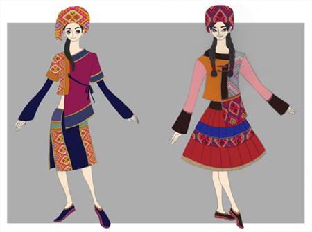 《月光搖籃曲》服裝設(shè)計(jì)之土家族少女服裝的藝術(shù)展現(xiàn)與文化內(nèi)涵